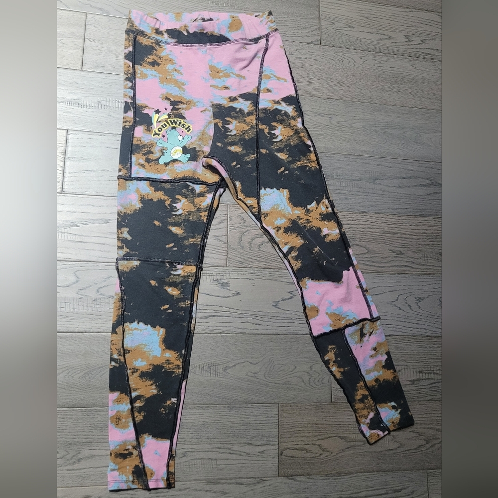 H&M Pink and Black Artistic Leggings